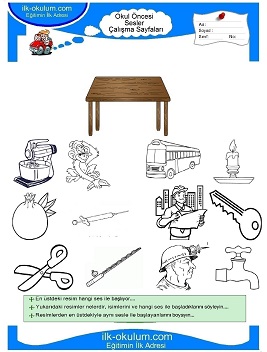 Çocuklar İçin M Sesi Çalışma Sayfaları 